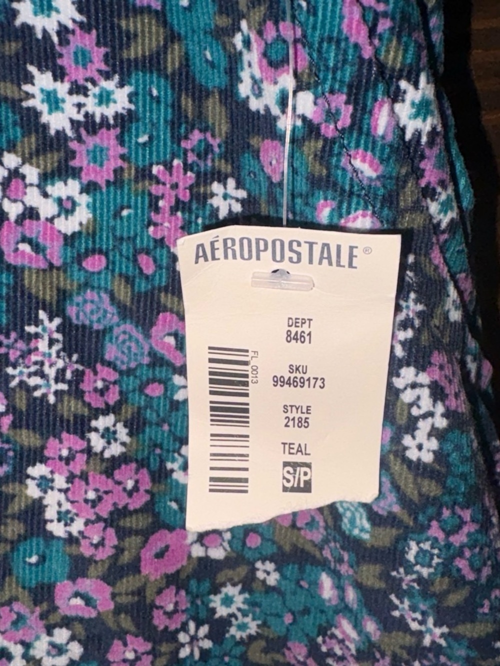 Y2K 2000’s Floral Mini Skirt in Teal, Purple & Black - Picture 2 of 4